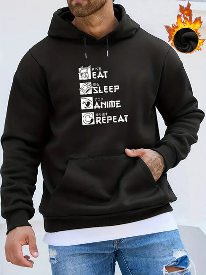 Eat Sleep Anime Repeat Hoodie