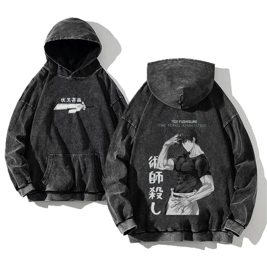 Jujutsu Kaisen Washed Hoodies