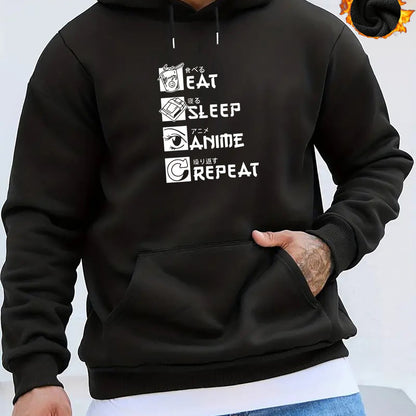 Eat Sleep Anime Repeat Hoodie